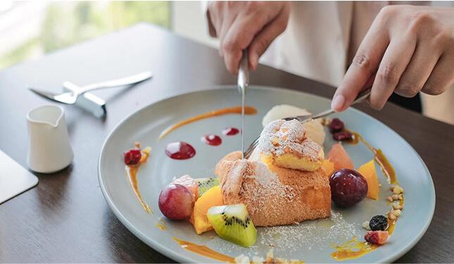 画像：スカイビューキャンドルでカフェタイム